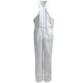 Мода Оптовая продажа спецодежды Белый дешевые брюки нагрудник для работника